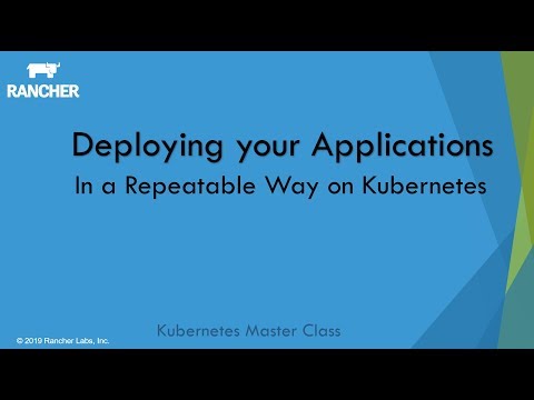 Deploying your Applications in a Repeatable Way on Kubernetes