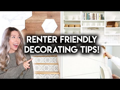12 RENTER FRIENDLY HOME DECOR IDEAS | DIY REMOVABLE UPGRADES