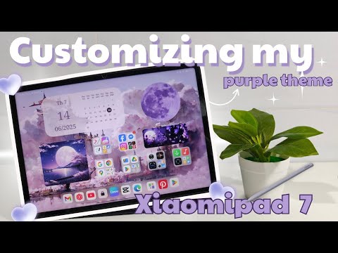 How to customize your Xiaomipad 7💜 |Widgets app, icons, wallpaper