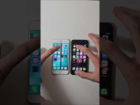 Apple actually SLOWS DOWN old iPhones! iPhone 6s vs iPhone 8 speed test! #shorts #tech