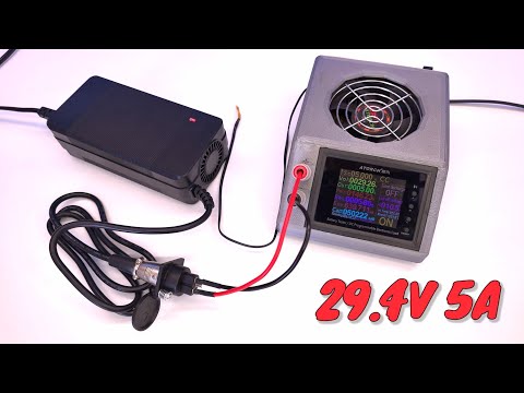 29.4V 5A Li-Ion Charger Power Test