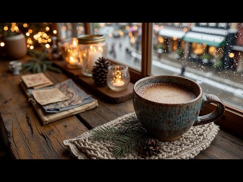 Cozy Coffee Shop Jazz for Deep Study | Ambient Winter Relaxation Music & Focus