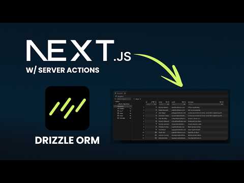 How to use Drizzle ORM in Next.js App Router | Explained with project
