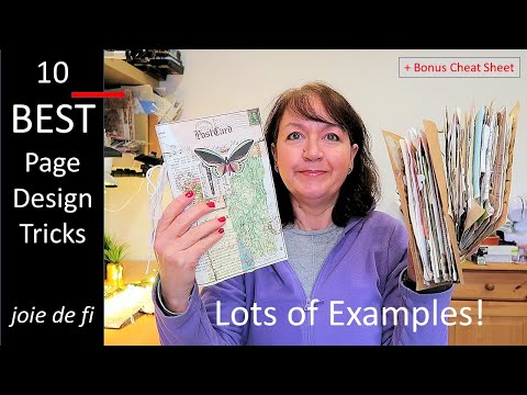 10  BEST Junk Journal Page Design Tricks 😮 TUTORIAL + Bonus Cheat Sheet