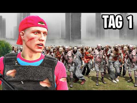 24 Stunden ZOMBIES ÜBERLEBEN in GTA 5 RP!