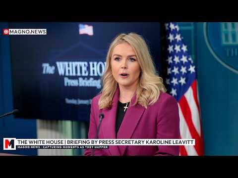 🇺🇸 Press Secretary Karoline Leavitt Faces Hostile Reporters at White House Briefing [LIVE]