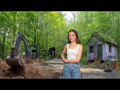 We Bought Land & Found Hidden Cabins, Cleared Trees w/ Heavy Machinery & New Build in the Woods