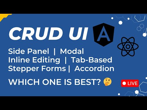 Build Better Angular Apps 🚀 | CRUD UI Patterns You Should Know (Inline, Drawer, Modal & More)