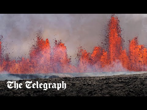 Icelandic volcano erupts after town evacuated