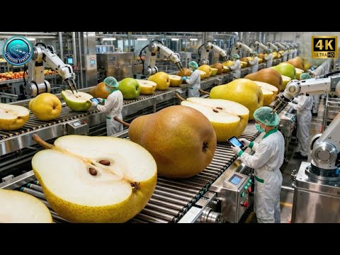Inside a Modern Pear Processing Plant: From Fresh Pears to Crystal-Clear Pear Juice (Full Process)