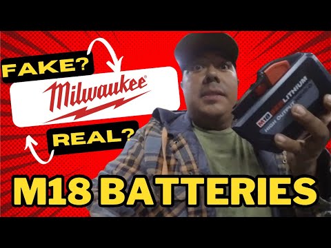 How to spot a fake Milwaukee battery