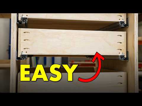How To Build DIY Cabinet Drawer Boxes & Install Slides