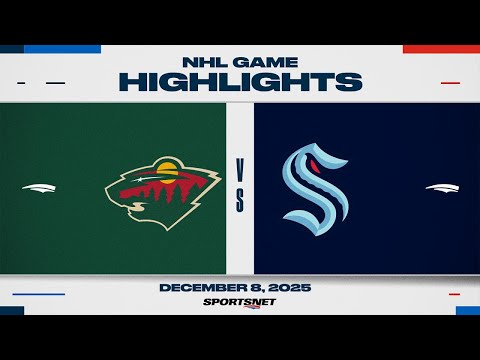 NHL Highlights | Wild vs. Kraken - December 8, 2025