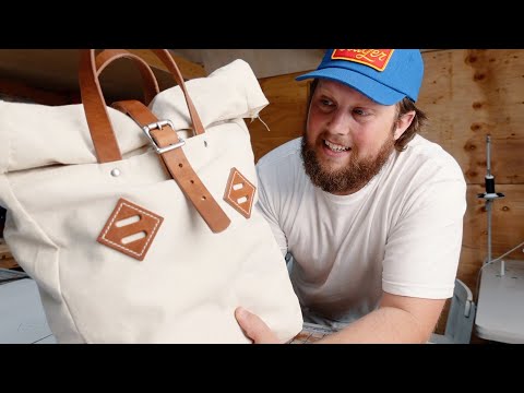Learning How to Make a Waxed Canvas Roll Top Backpack