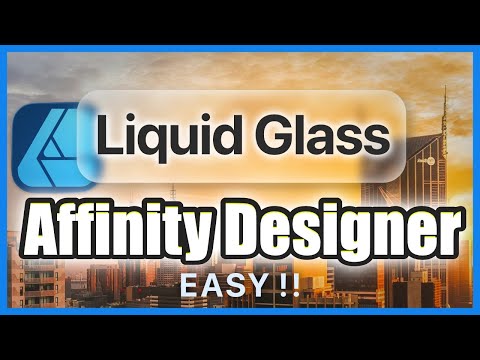 Affinity Designer Tutorial: Liquid/Frosted Glass Look