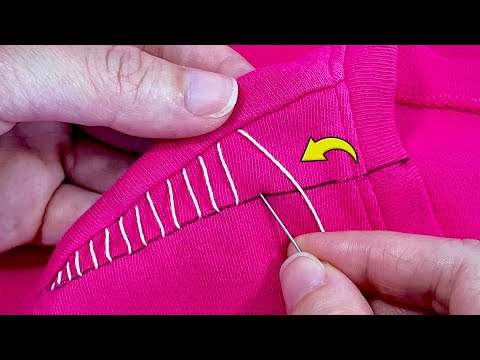 7 Ways To DOWNSIZE A WIDE NECKLINE Easily | Hand sewing Tutorials (Jady Kreativ)