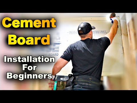 How To Install Cement Board and Waterproofing For Tile Shower Walls - Complete Step-By-Step Guide