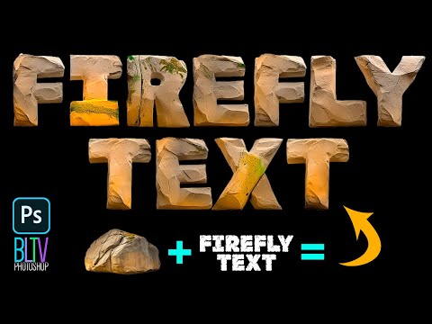 Transform TEXT into Any Material with PHOTOSHOP and FIREFLY!