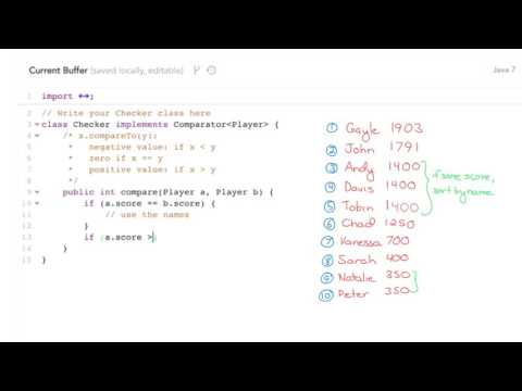 Algorithms: Sort An Array with Comparator