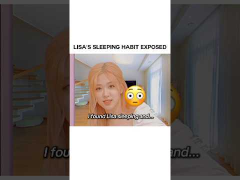 why does lisa sleep like that? 😂 #lisa #blackpink