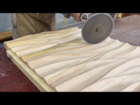 The Art Of Turning Deformed Wooden Panels Into Masterpieces - Create Wood Waves With Basic Tools