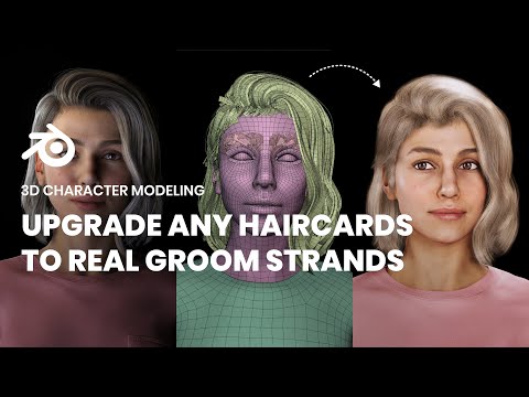 Convert ANY Haircards into Groom Strands in Blender (Step-by-Step)