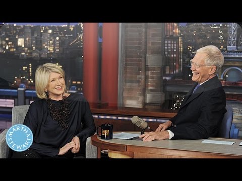 Martha Stewart Says "Goodbye" to David Letterman - Martha Stewart