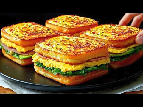 Breakfast idea for every day – simple bread recipe: quick, delicious egg toast!