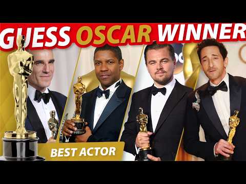 Oscar Quiz: Best Actor Winners from 2024 Back to 2001 🏆 Academy Awards Quiz