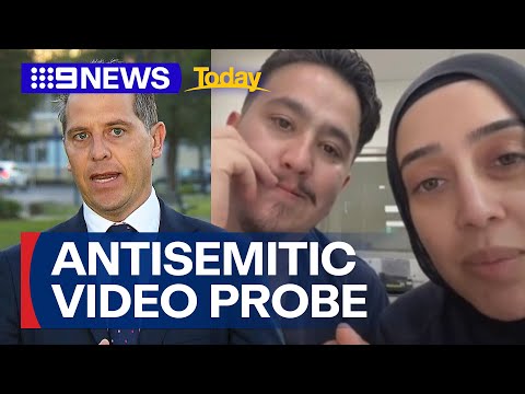 Two Sydney nurses under investigation after antisemitic video goes viral | 9 News Australia
