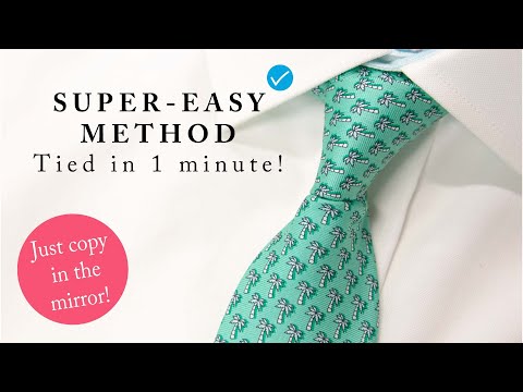 How to tie a tie - VERY simple and easy tie knot for beginners