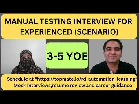 Manual Testing Interview Questions and Answers| Testing Interview Questions | RD Automation Learning