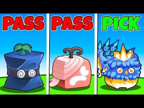 Blindly Choose The Best Blox Fruit, Then Battle!