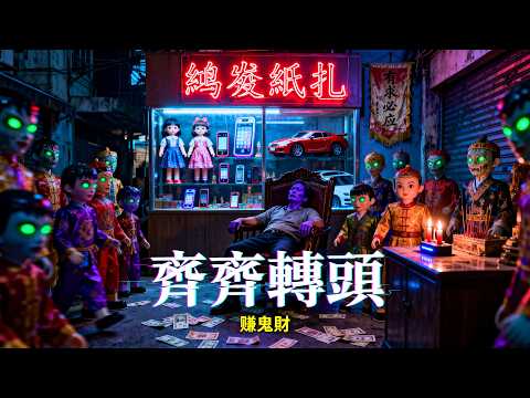 【香港紅磡】賺鬼財的代價!紙扎鋪深夜驚魂,所有紙扎齊刷刷轉頭看我!| 灵异故事