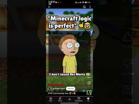 Morty complains (Original video:@xXxNoLimitzZ ) #minecraftlogic #meme #joke