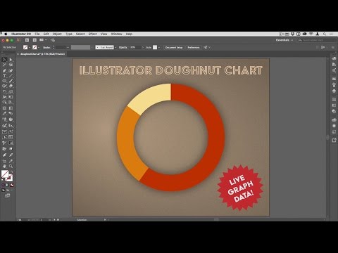 How To Make a Donut/Doughnut Chart in Illustrator Keeping Data Live