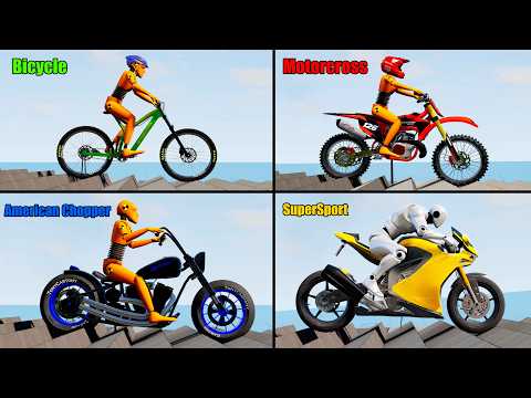Motorcycles&Bikes Battle #2 - Beamng drive