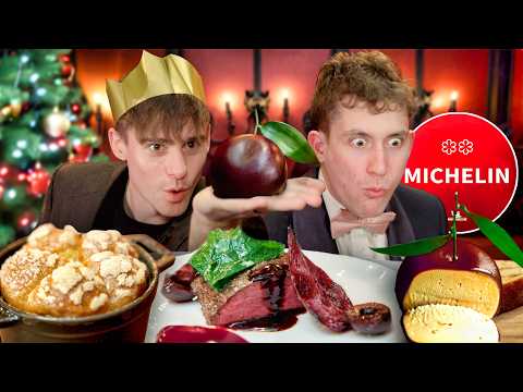 Brits try Michelin Star Christmas Dinner!