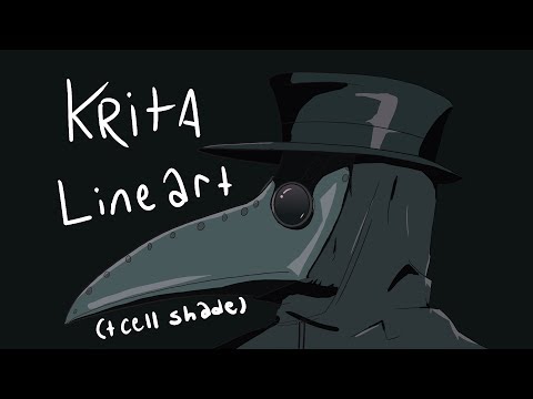 Krita Lineart + Cell Shade tutorial