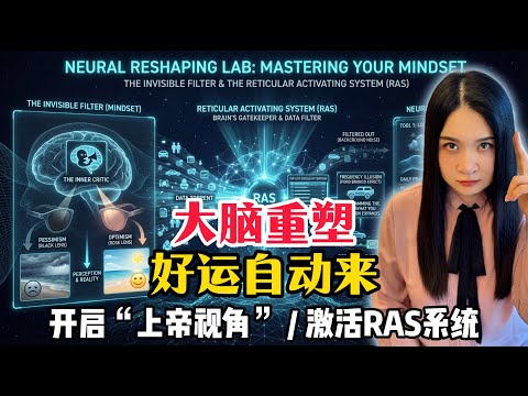 你总觉得自己“不够好”？神经科学揭秘：这是大脑的BUG｜大脑竟然可以“重新编程”？利用 RAS 系统，让好运自动找上门