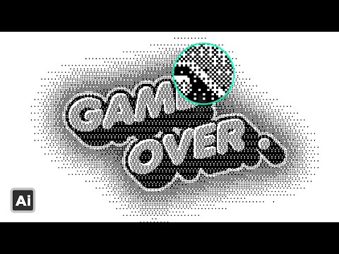 How to Make Bitmap Text Effect in Adobe Illustrator