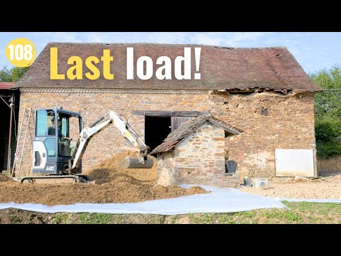 Driveway, Erosion Control of the Steep Wall & Attic Insulation | Farm Renovation in France #108
