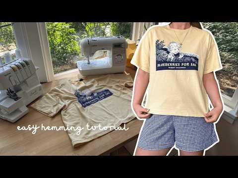 hem your t-shirts the easy way | beginner sewing tutorial