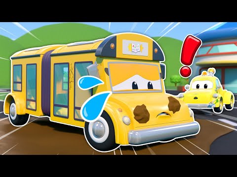 不好了 ！校车被困在了泥里 | 儿童应急车辆 | 汽车修理