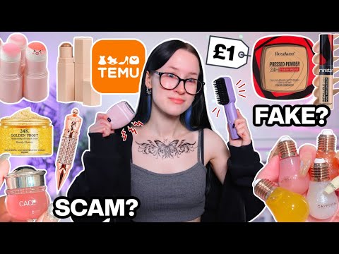 I Only Used TEMU Beauty Products For 24 HOURS... *Testing CHEAP Temu Makeup, Skincare, Beauty Tools*