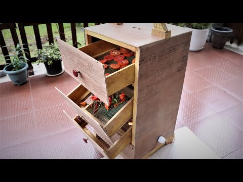 How to Make a Simple Vegetable/Fruit Dehydrator at Home. | DIY |