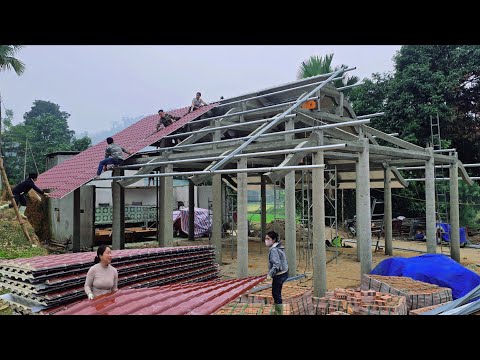 complete the roof for the giant house