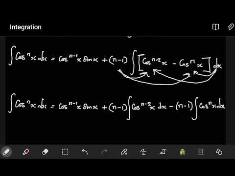 Deriving the reduction formula for Cos^nxdx