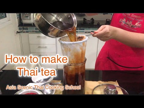 How to make Thai Tea | Iced Milk Tea | Lemon Tea | Easy Thai Recipe ( Chayen - ชาเย็น, ชาดำเย็น )