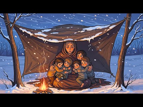 La historia de la pobre viuda y sus hijos expulsados en la helada… pero Dios preparó lo imposible...